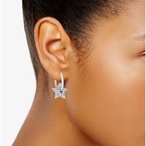 And Now This silver star hoop earrings - NWT